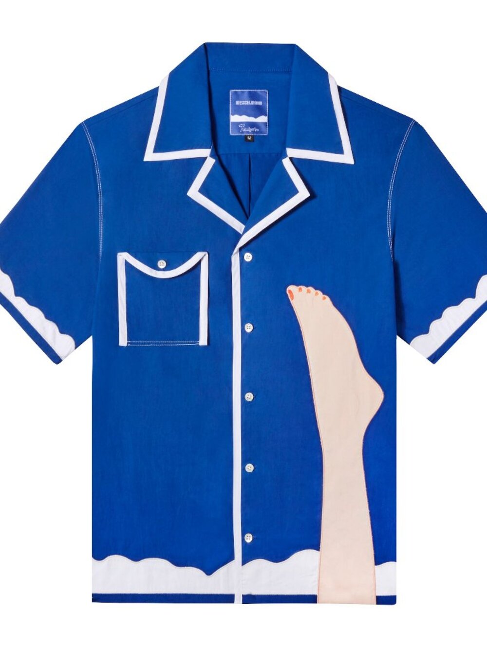 Tombolo Tom Wesselmann Seascape 2 Camp Collar Shirt Size L New